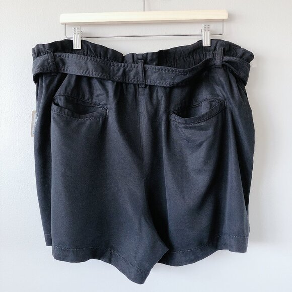 RW&Co Denim Shorts With Removable Sash XXL black shorts - Picture 5 of 14